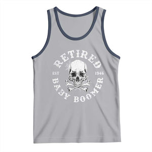 Funny Baby Boomer Retirement Tank Top Gift For Generation TS12 Athletic Heather Navy Print Your Wear