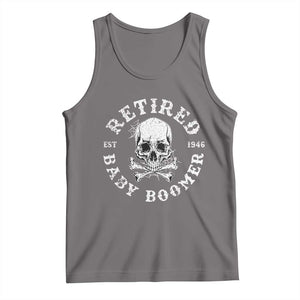 Funny Baby Boomer Retirement Tank Top Gift For Generation TS12 Deep Heather Print Your Wear