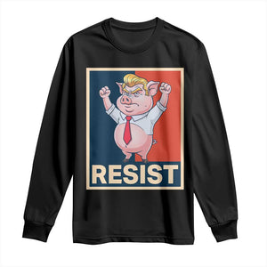 Funny Freedom Pig Resistance Movement Political Satire Meme Gift Long Sleeve Shirt TS12 Black Print Your Wear