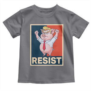 Funny Freedom Pig Resistance Movement Political Satire Meme Gift Toddler T Shirt TS12 Charcoal Print Your Wear