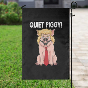 Quiet Quiet Piggy Garden Flag Funny Sarcastic Political Anti Authoritarian TS12 Print Your Wear