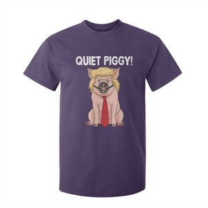 Quiet Quiet Piggy T Shirt For Kid Funny Sarcastic Political Anti Authoritarian TS12 Purple Print Your Wear