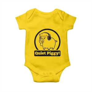 Funny Quiet Quiet Piggy Meme Baby Onesie Anti Fascist Political Parody Gift - Print Your Wear