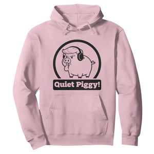 Funny Quiet Quiet Piggy Meme Hoodie Anti Fascist Political Parody Gift TS12 Light Pink Print Your Wear