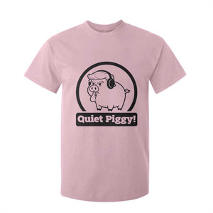 Funny Quiet Quiet Piggy Meme T Shirt For Kid Anti Fascist Political Parody Gift TS12 Light Pink Print Your Wear