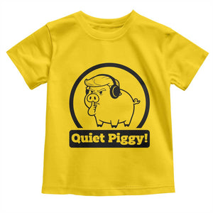 Funny Quiet Quiet Piggy Meme Toddler T Shirt Anti Fascist Political Parody Gift TS12 Daisy Print Your Wear