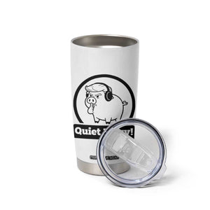 Funny Quiet Quiet Piggy Meme Tumbler Cup Anti Fascist Political Parody Gift TS12 Print Your Wear