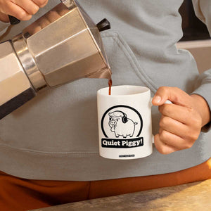 Funny Quiet Quiet Piggy Meme Coffee Mug Anti Fascist Political Parody Gift TS12 Print Your Wear