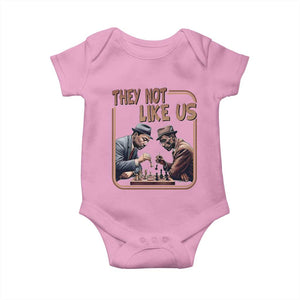 MLK And Malcolm X Baby Onesie They Not Like Us Revolutionary Leaders TS12 Light Pink Print Your Wear