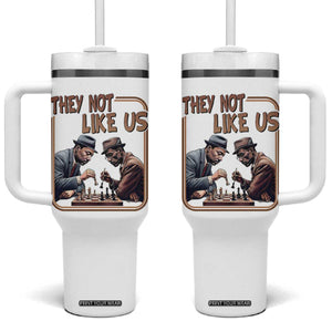 MLK And Malcolm X Tumbler With Handle They Not Like Us Revolutionary Leaders TS12 One Size: 40 oz White Print Your Wear