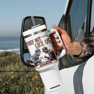 MLK And Malcolm X Tumbler With Handle They Not Like Us Revolutionary Leaders TS12 Print Your Wear