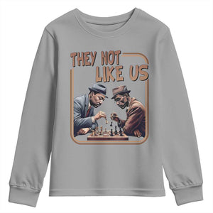MLK And Malcolm X Youth Sweatshirt They Not Like Us Revolutionary Leaders TS12 Sport Gray Print Your Wear
