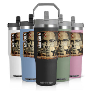 Education Is The Passport To The Future Flip Straw Tumbler Malcolm X Quote TS12 Print Your Wear