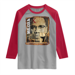 Education Is The Passport To The Future Raglan Shirt Malcolm X Quote TS12 Sport Gray Red Print Your Wear