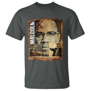 Education Is The Passport To The Future T Shirt Malcolm X Quote TS12 Dark Heather Print Your Wear
