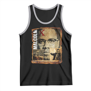 Education Is The Passport To The Future Tank Top Malcolm X Quote TS12 Black Athletic Heather Print Your Wear
