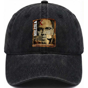 Education Is The Passport To The Future Washed Cotton Baseball Cap Malcolm X Quote TS12 Print Your Wear