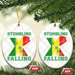 Stumbling Is Not Falling Ceramic Ornament African American Black History Month TS12 Print Your Wear
