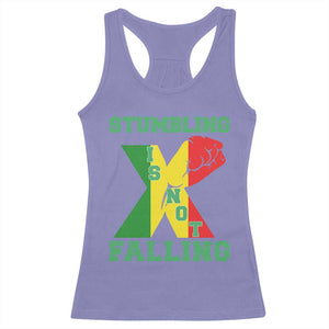 Stumbling Is Not Falling Racerback Tank Top African American Black History Month TS12 Violet Print Your Wear