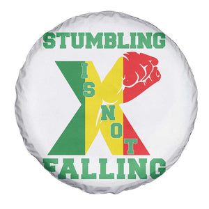 Stumbling Is Not Falling Spare Tire Cover African American Black History Month TS12 Print Your Wear