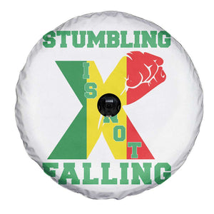 Stumbling Is Not Falling Spare Tire Cover African American Black History Month TS12 Print Your Wear