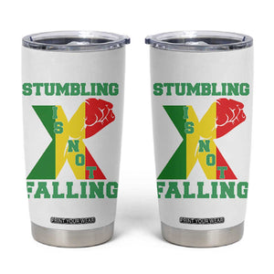 Stumbling Is Not Falling Tumbler Cup African American Black History Month TS12 White Print Your Wear