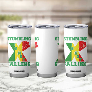 Stumbling Is Not Falling Tumbler Cup African American Black History Month TS12 Print Your Wear