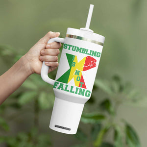 Stumbling Is Not Falling Tumbler With Handle African American Black History Month TS12 Print Your Wear
