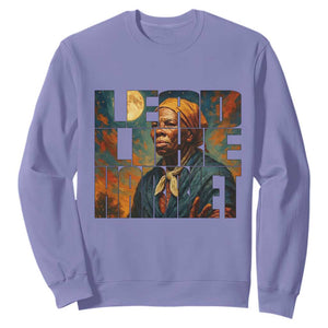Lead Like Harriet Sweatshirt Black History Month Juneteenth Quote TS12 Violet Print Your Wear