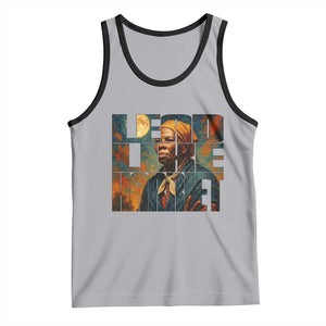 Lead Like Harriet Tank Top Black History Month Juneteenth Quote TS12 Athletic Heather Black Print Your Wear