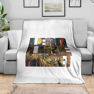 Lead Like Harriet Throw Blanket Black Women Leadership Quote TS12 Print Your Wear