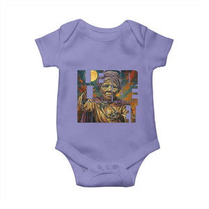 Lead Like Harriet Baby Onesie Black Women Leadership Quote TS12 Violet Print Your Wear
