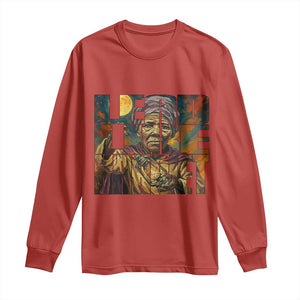Lead Like Harriet Long Sleeve Shirt Black Women Leadership Quote TS12 Red Print Your Wear