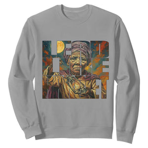 Lead Like Harriet Sweatshirt Black Women Leadership Quote TS12 Sport Gray Print Your Wear