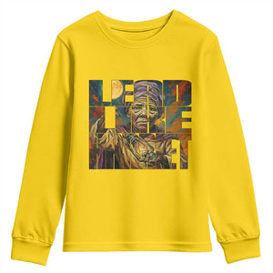 Lead Like Harriet Youth Sweatshirt Black Women Leadership Quote TS12 Daisy Print Your Wear