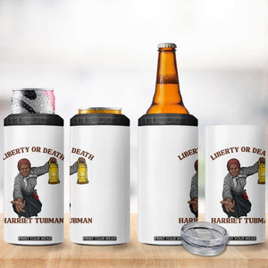 Harriet Tubman Freedom Quote 4 in 1 Can Cooler Tumbler Liberty Or Death TS12 Print Your Wear