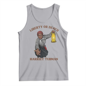 Harriet Tubman Freedom Quote Tank Top Liberty Or Death TS12 Athletic Heather Print Your Wear