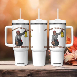 Harriet Tubman Freedom Quote Tumbler With Handle Liberty Or Death TS12 Print Your Wear