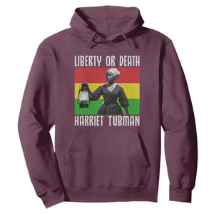 Harriet Tubman Women Leadership Hoodie Liberty Or Death TS12 Maroon Print Your Wear