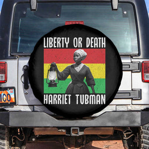 Harriet Tubman Women Leadership Spare Tire Cover Liberty Or Death TS12 No hole Black Print Your Wear