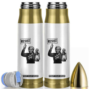Harriet Tubman Says Resist Bullet Tumbler Women Empowerment Quote TS12 White Print Your Wear