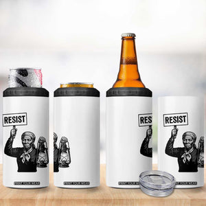 Harriet Tubman Says Resist 4 in 1 Can Cooler Tumbler Women Empowerment Quote TS12 Print Your Wear