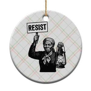 Harriet Tubman Says Resist Ceramic Ornament Women Empowerment Quote TS12 1pc Christmas Plaid Print Your Wear