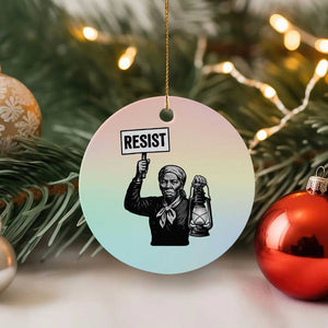 Harriet Tubman Says Resist Ceramic Ornament Women Empowerment Quote TS12 1pc Pastel Print Your Wear
