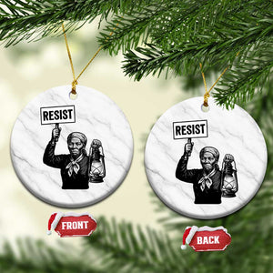 Harriet Tubman Says Resist Ceramic Ornament Women Empowerment Quote TS12 1pc White Marble Print Your Wear