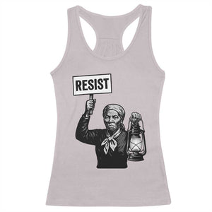 Harriet Tubman Says Resist Racerback Tank Top Women Empowerment Quote TS12 Ice Gray Print Your Wear