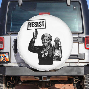 Harriet Tubman Says Resist Spare Tire Cover Women Empowerment Quote TS12 No hole White Print Your Wear