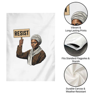 Funny Harriet Tubman Says Resist Garden Flag Black Pride Inspiration Gift TS12 Print Your Wear