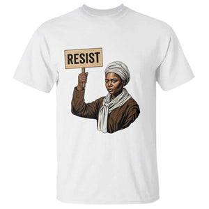 Funny Harriet Tubman Says Resist T Shirt Black Pride Inspiration Gift TS12 White Print Your Wear