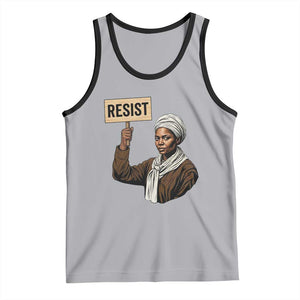 Funny Harriet Tubman Says Resist Tank Top Black Pride Inspiration Gift TS12 Athletic Heather Black Print Your Wear